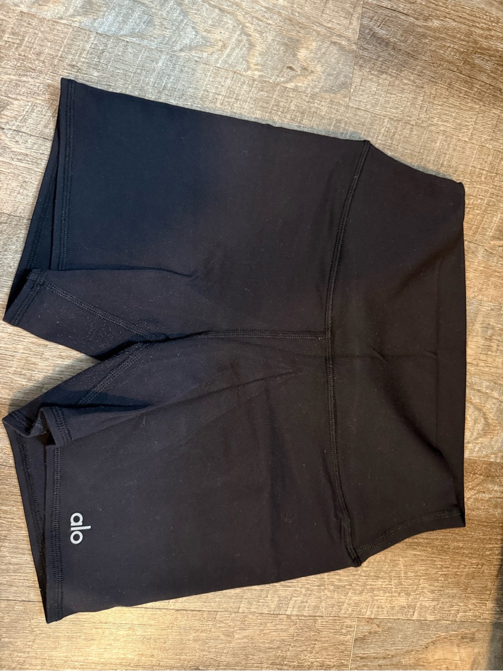 ALO Yoga Black High-Rise Bike Shorts